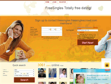 Tablet Screenshot of freesingles.freesinglescrowd.com